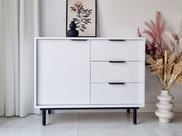 Cassettiera Cala 104cm Bianco
