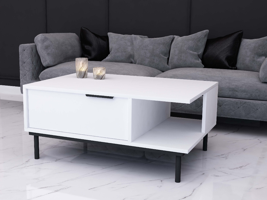 Tavolino Cala 90cm Bianco